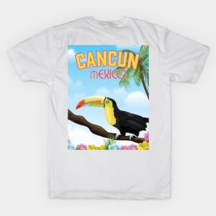 Cancun Mexico Travel poster T-Shirt